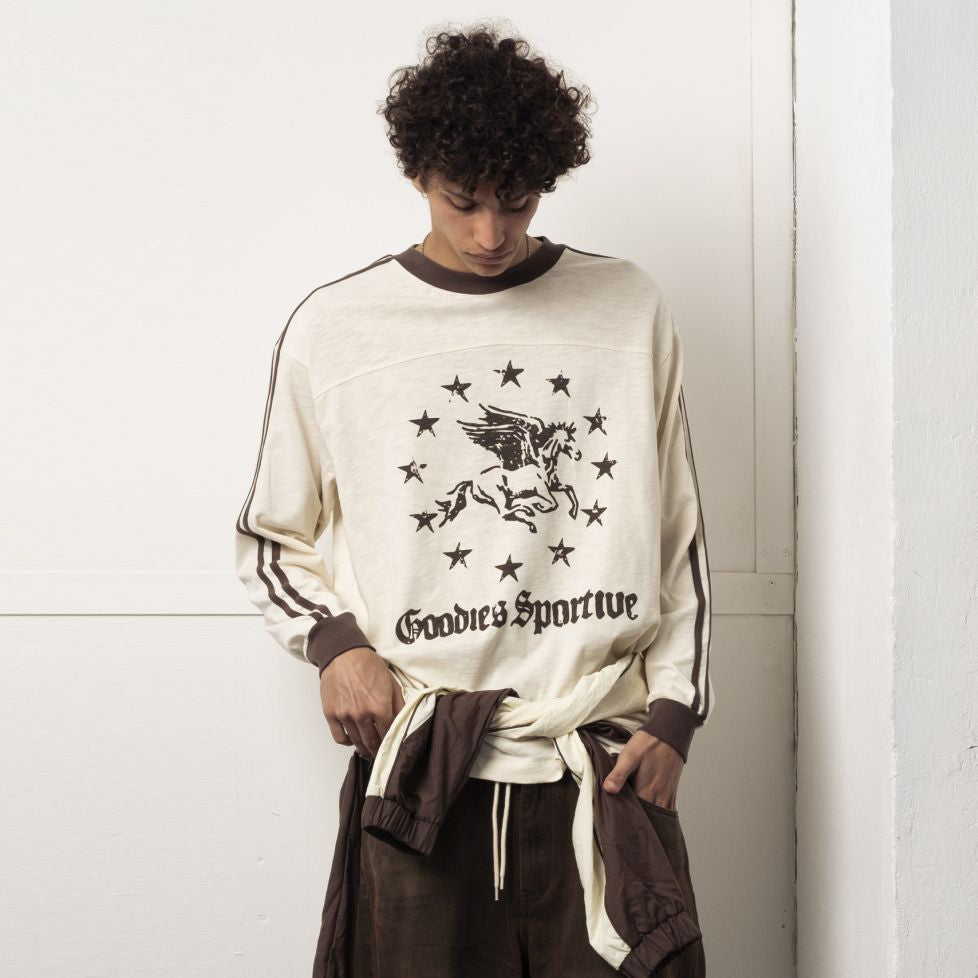 Goodies Sportive Sporty 80's Longsleeve T-shirt Offwhite