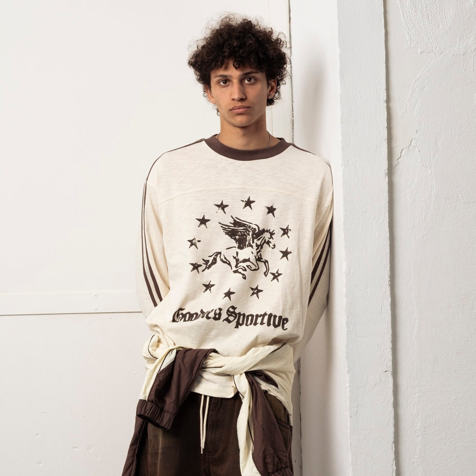 Goodies Sportive Sporty 80's Longsleeve T-shirt Offwhite