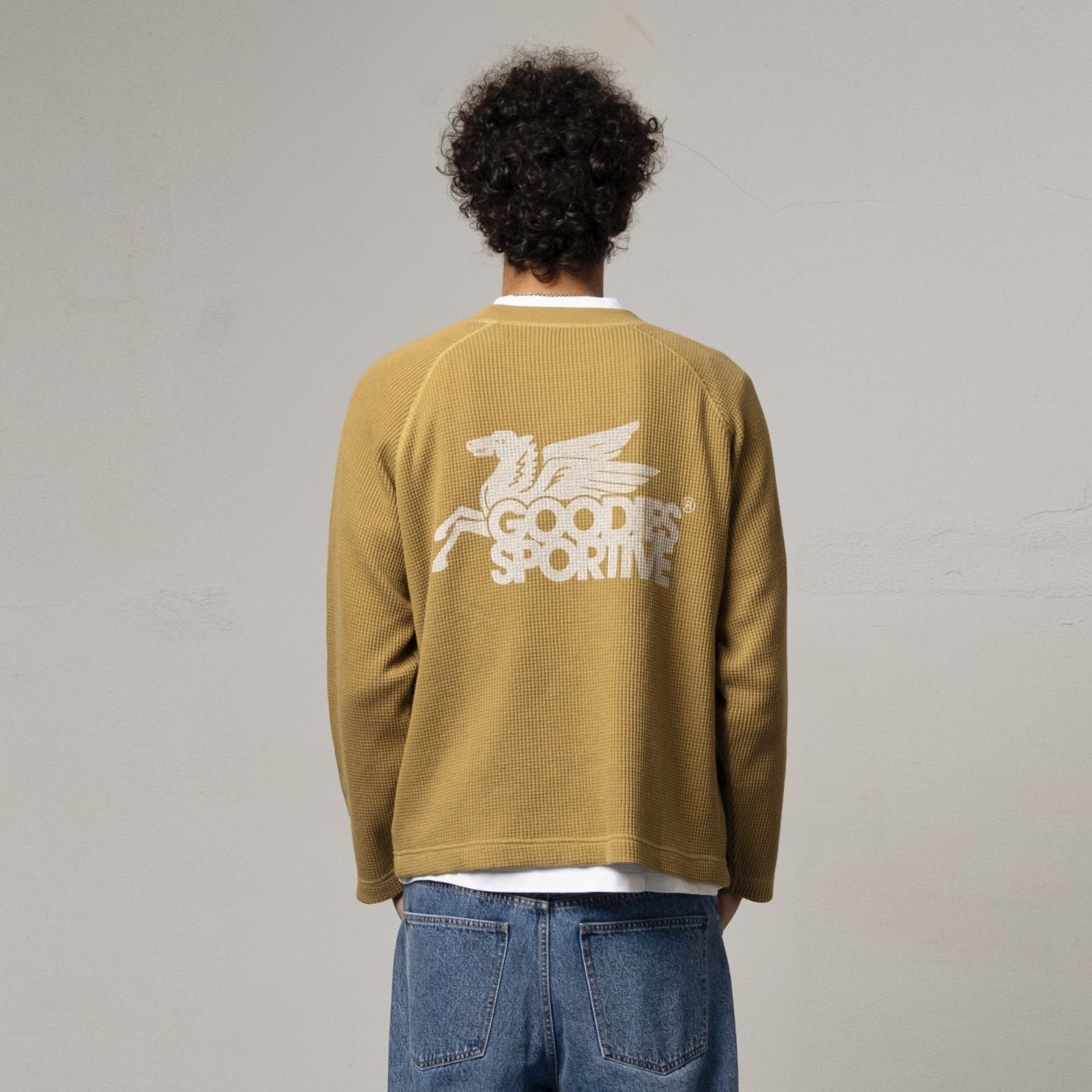 Goodies Sportive Waffle Longsleeve T-shirt Dunkelgrün