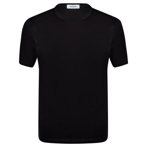 Gran Sasso Mercerized Cotton T-shirt Zwart