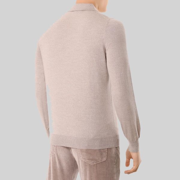 Gran Sasso Tennis Polo Sweater Beige