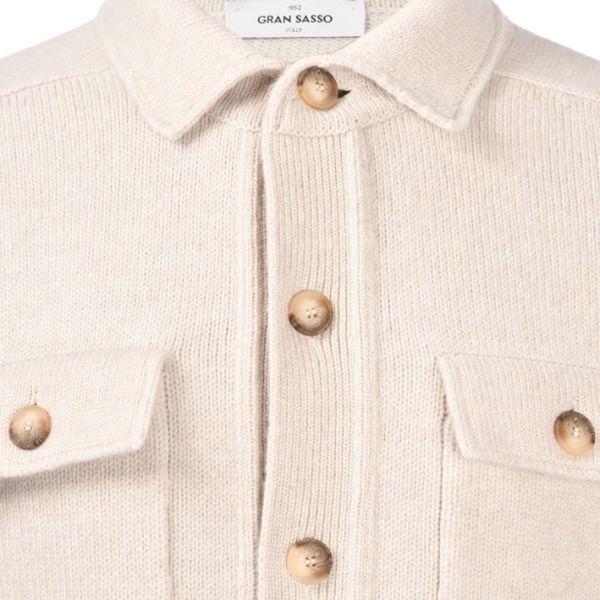 Gran Sasso Wool Overshirt Beige