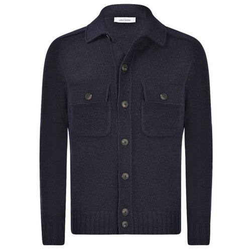 Gran Sasso Wool Overshirt Navy