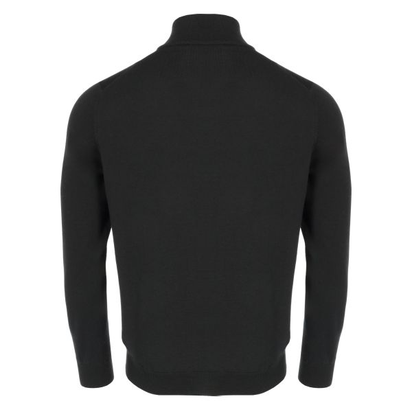 Gran Sasso Zip Mock Sweater Zwart