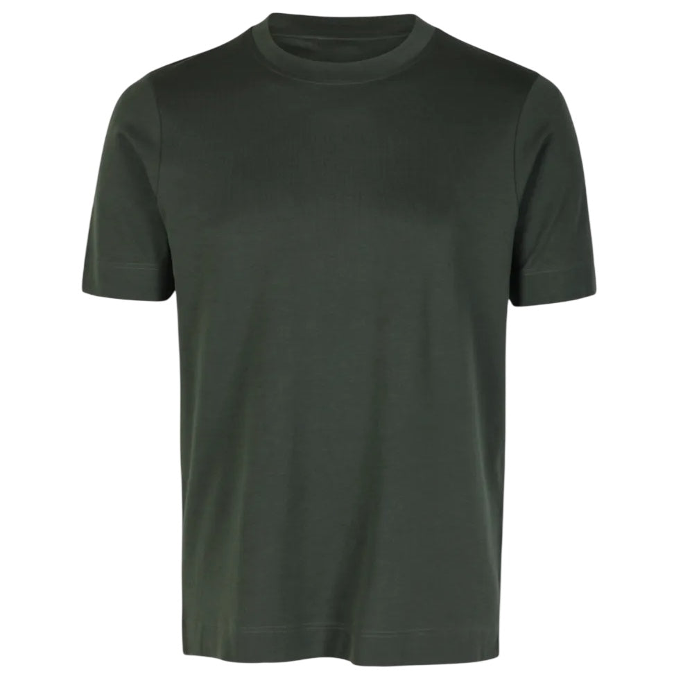 Gran Sasso Baumwoll-T-shirt Dunkelgrün