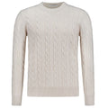 Gran Sasso Strickkabel-Pullover Beige