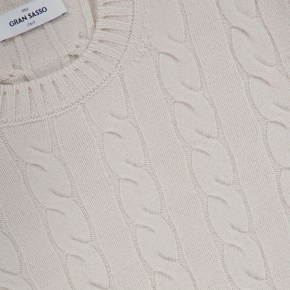 Gran Sasso Strickkabel-Pullover Beige