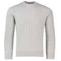Gran Sasso Strickkabel-Pullover Grau