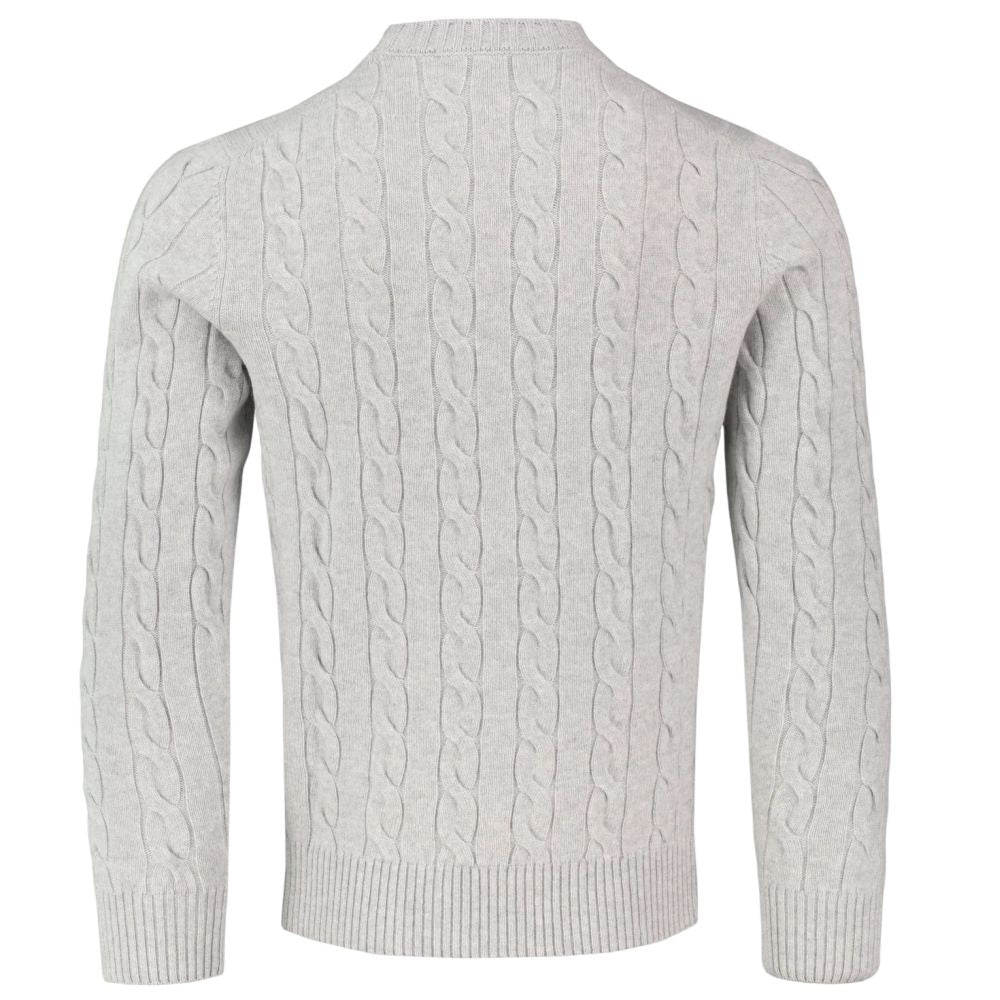 Gran Sasso Strickkabel-Pullover Grau