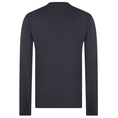 Gran Sasso Langarm-T-shirt Marine