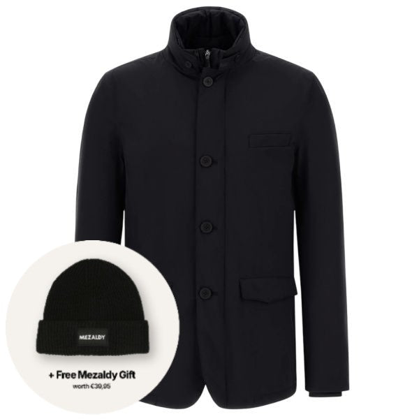 Herno Stehkragen-Jacke Schwarz