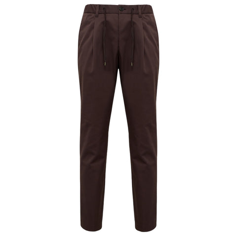 Herno Cotton-Effect Stretch Hose Braun