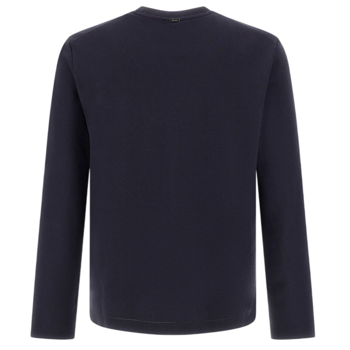 Herno Cotton & Cashmere Langarm-T-shirt Marine