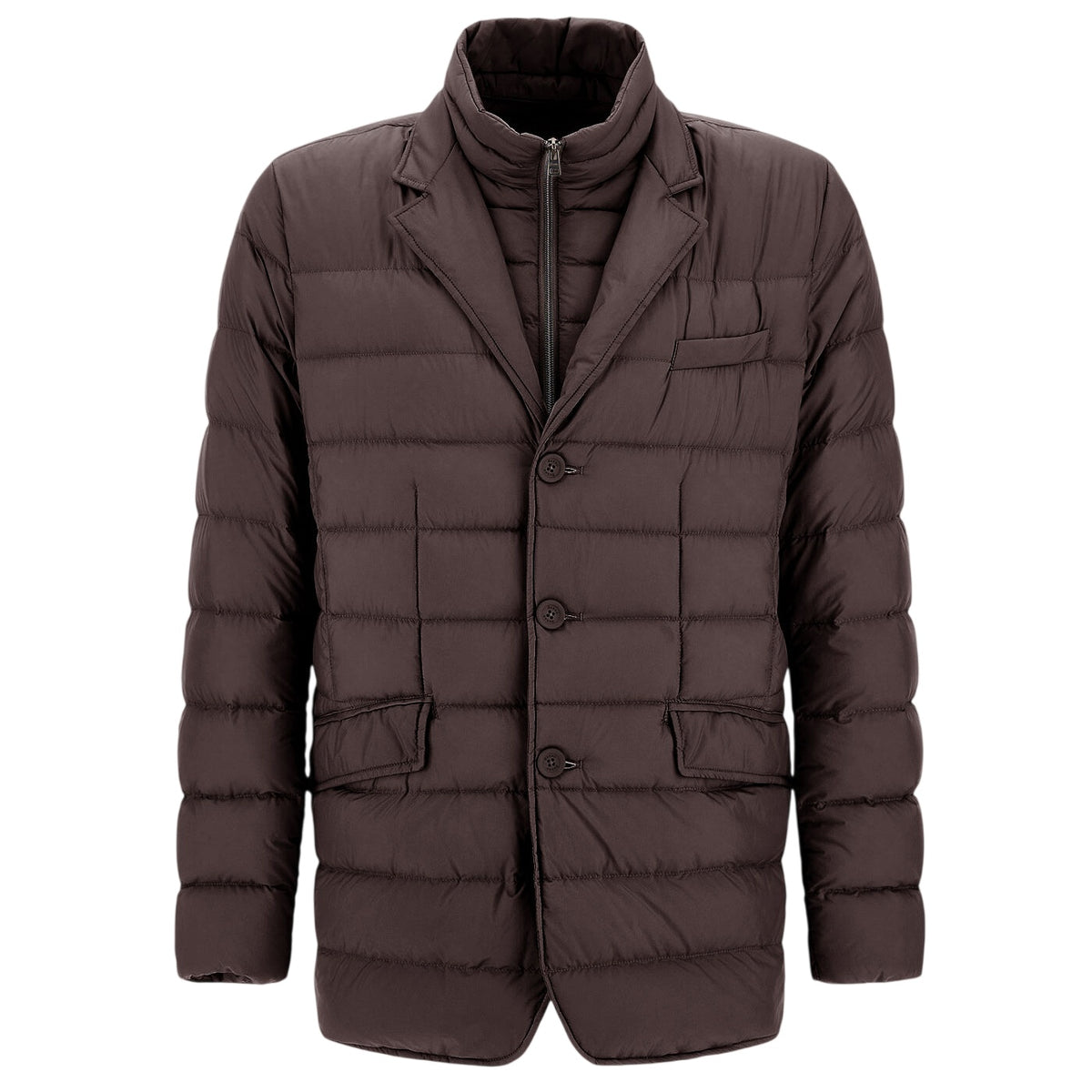 Herno La Giacca Quilted Jacke Braun
