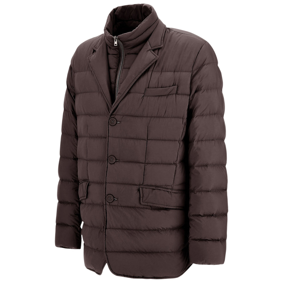 Herno La Giacca Quilted Jacke Braun