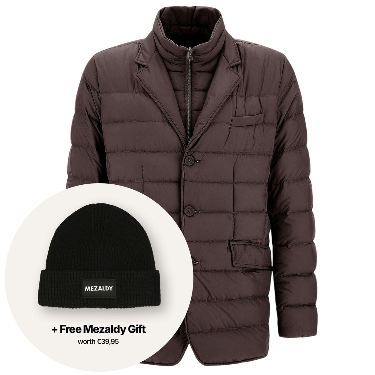 Herno La Giacca Quilted Jacke Braun