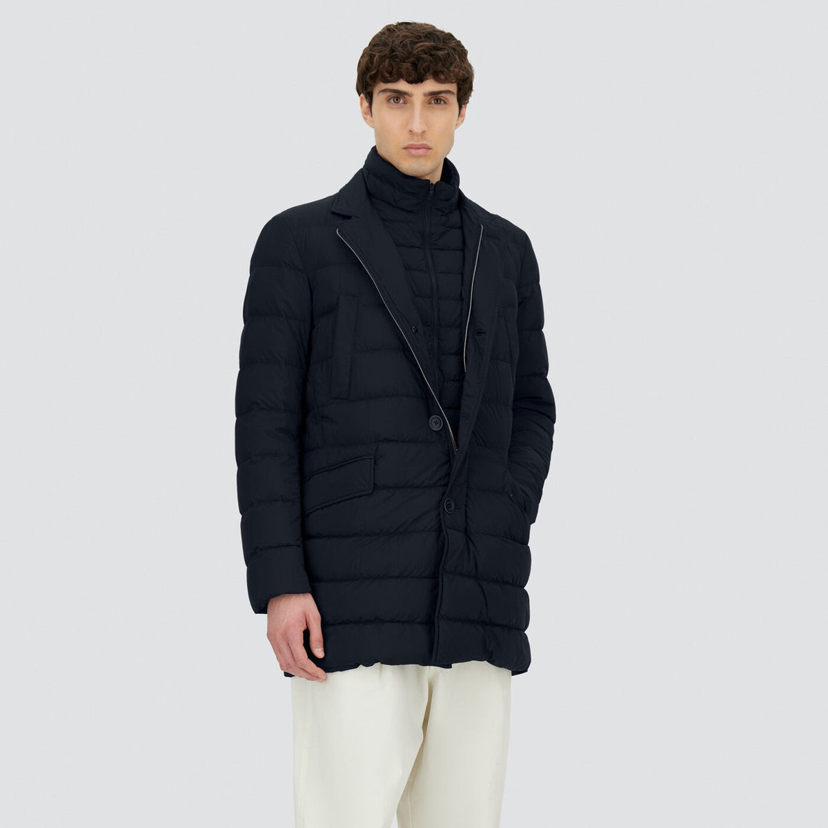 Herno La Giacca Quilted Jacke Schwarz