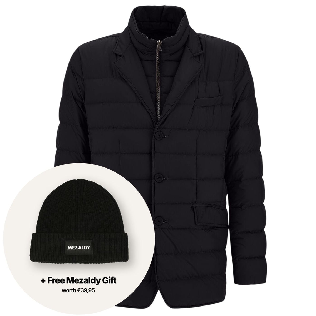 Herno La Giacca Quilted Jacke Schwarz