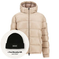 Herno Shiny Quilted Pufferjacke Beige