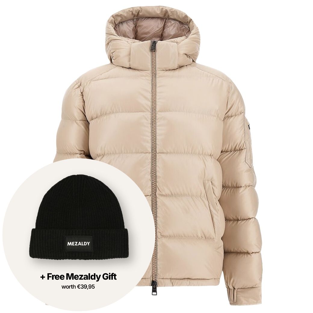 Herno Shiny Quilted Pufferjacke Beige