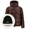 Herno Shiny Quilted Pufferjacke Braun