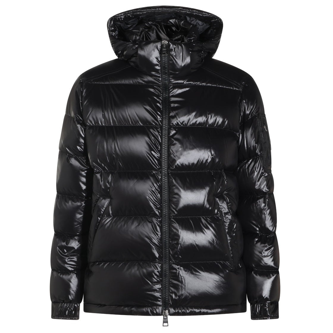 Herno  Shiny Quilted Pufferjacke Schwarz