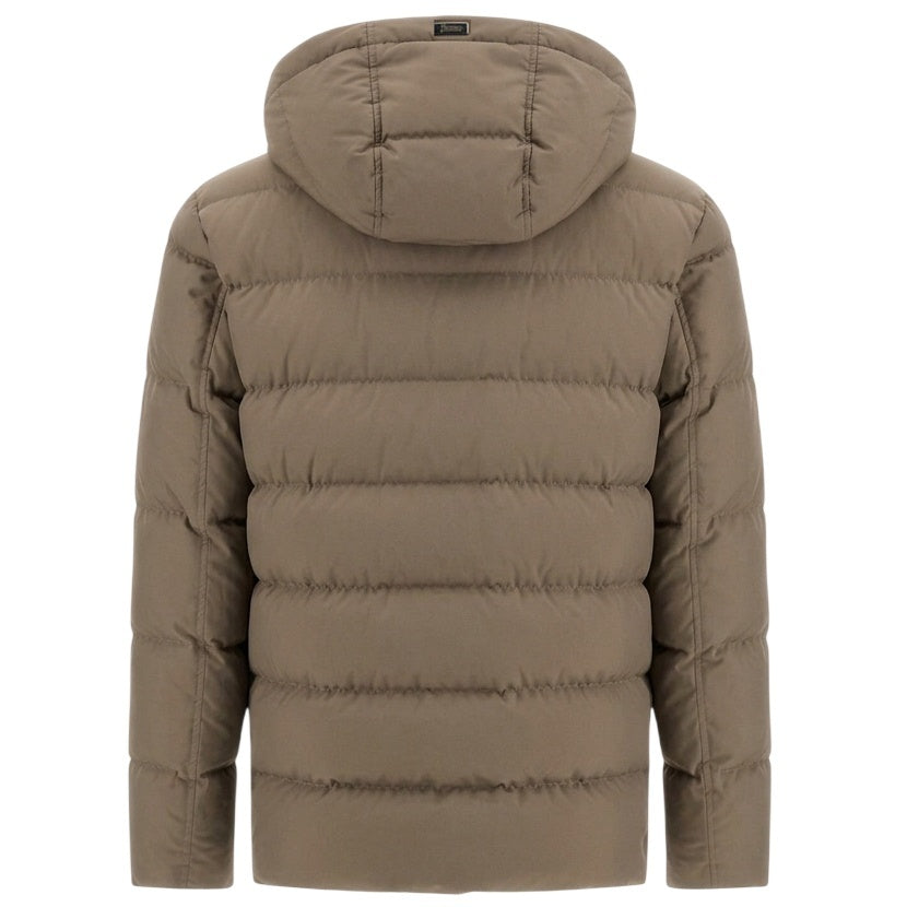 Herno Super-Matt Monogram Parka Braun