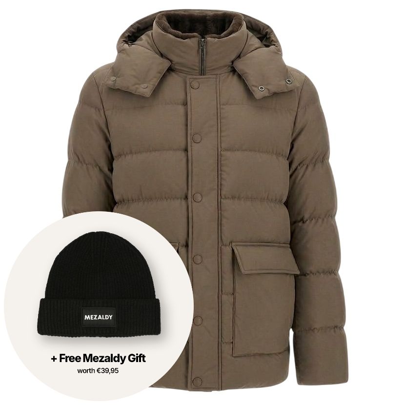 Herno Super-Matt Monogram Parka Braun