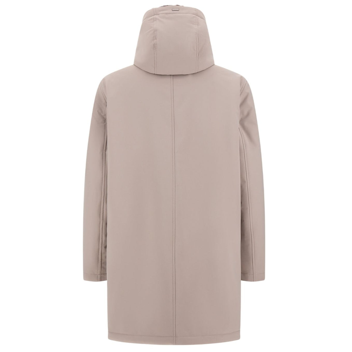 Herno Twill Fur Parka Grau