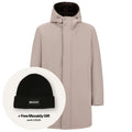 Herno Twill Fur Parka Grau