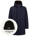 Herno Twill Fur Parka Marine