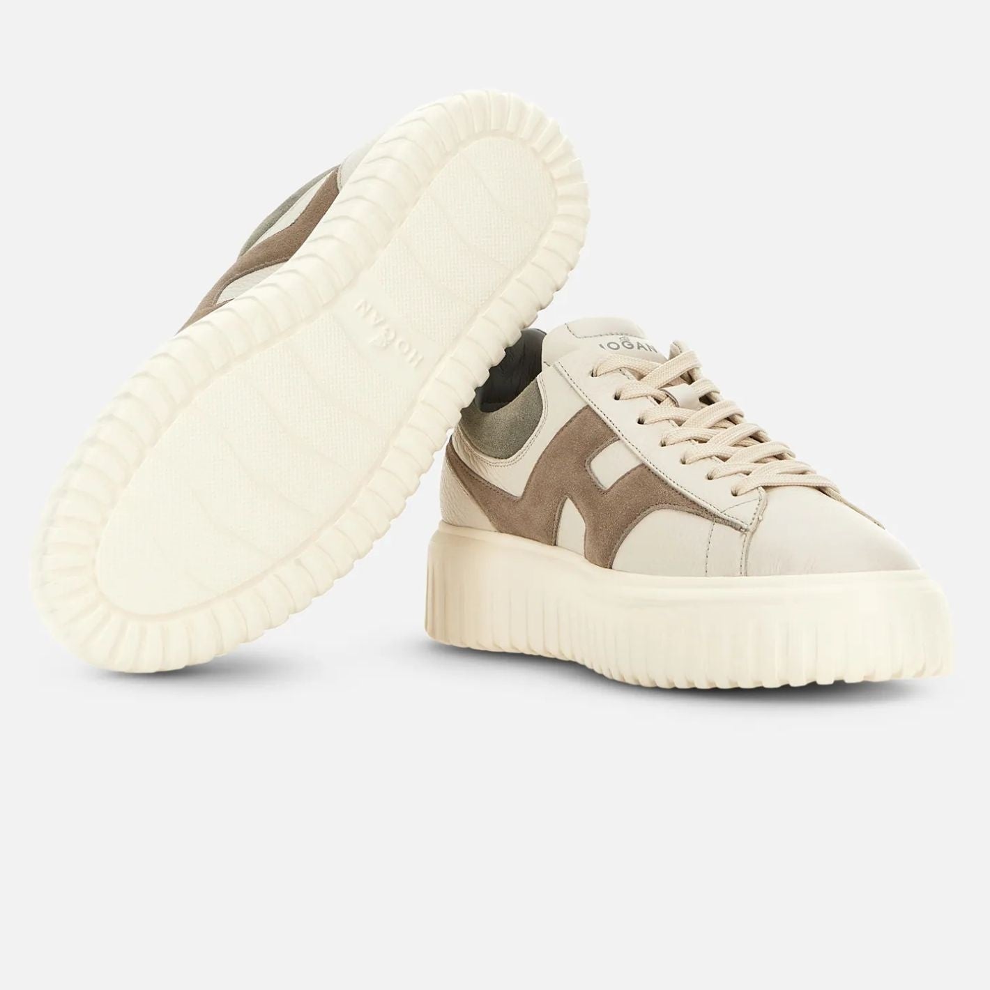 Hogan H-Stripes Sneaker Beige/Bruin