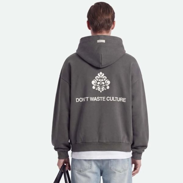 Don’t Waste Culture Puro Kapuzenpullover Grau