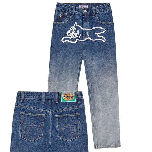 Icecream Fade Out Running Dog Double Scoop Jeans Blauw