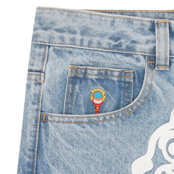 Icecream Running Dog Triple Scoop Jeans Licht Blauw