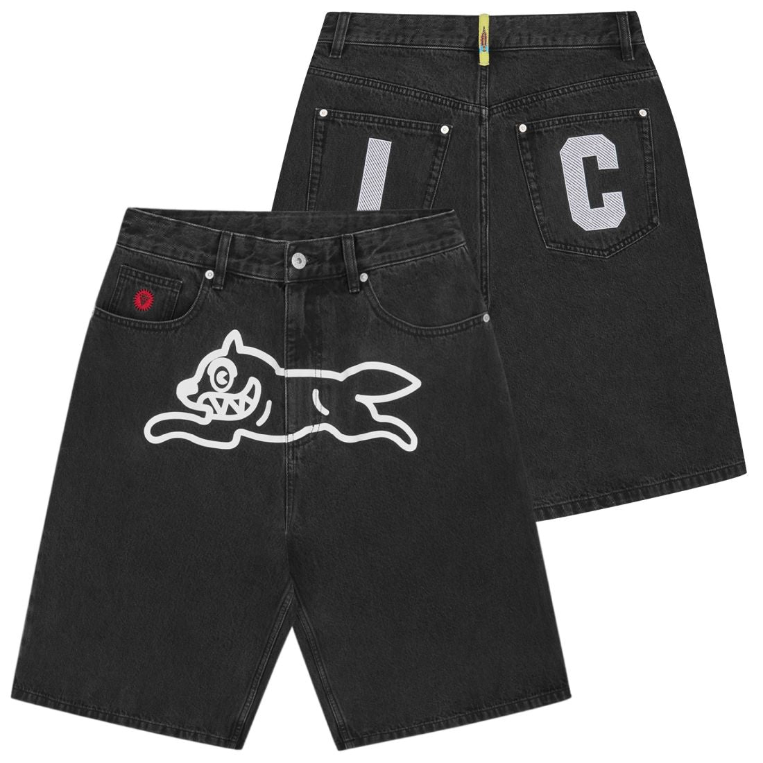 Icecream Running Dog Triple Scoop Korte Broek Zwart