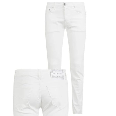 Jacob Cohën Nick Slim Jeans A00 Weiß