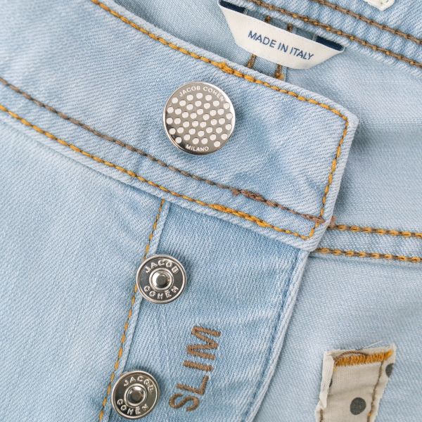 Jacob Cohën Nick Slim Jeans 300D Licht Blauw