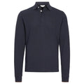Jacob Cohën Langarm-Poloshirt Marine