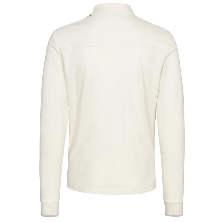 Jacob Cohën Langarm-Poloshirt Offwhite