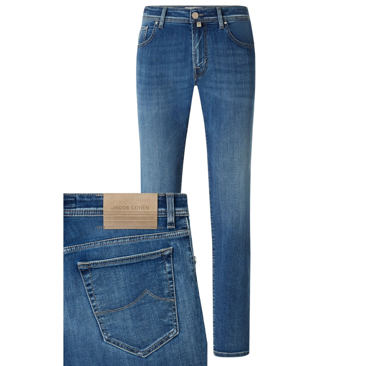 Jacob Cohën Nick Slim Jeans 300D Hellblau