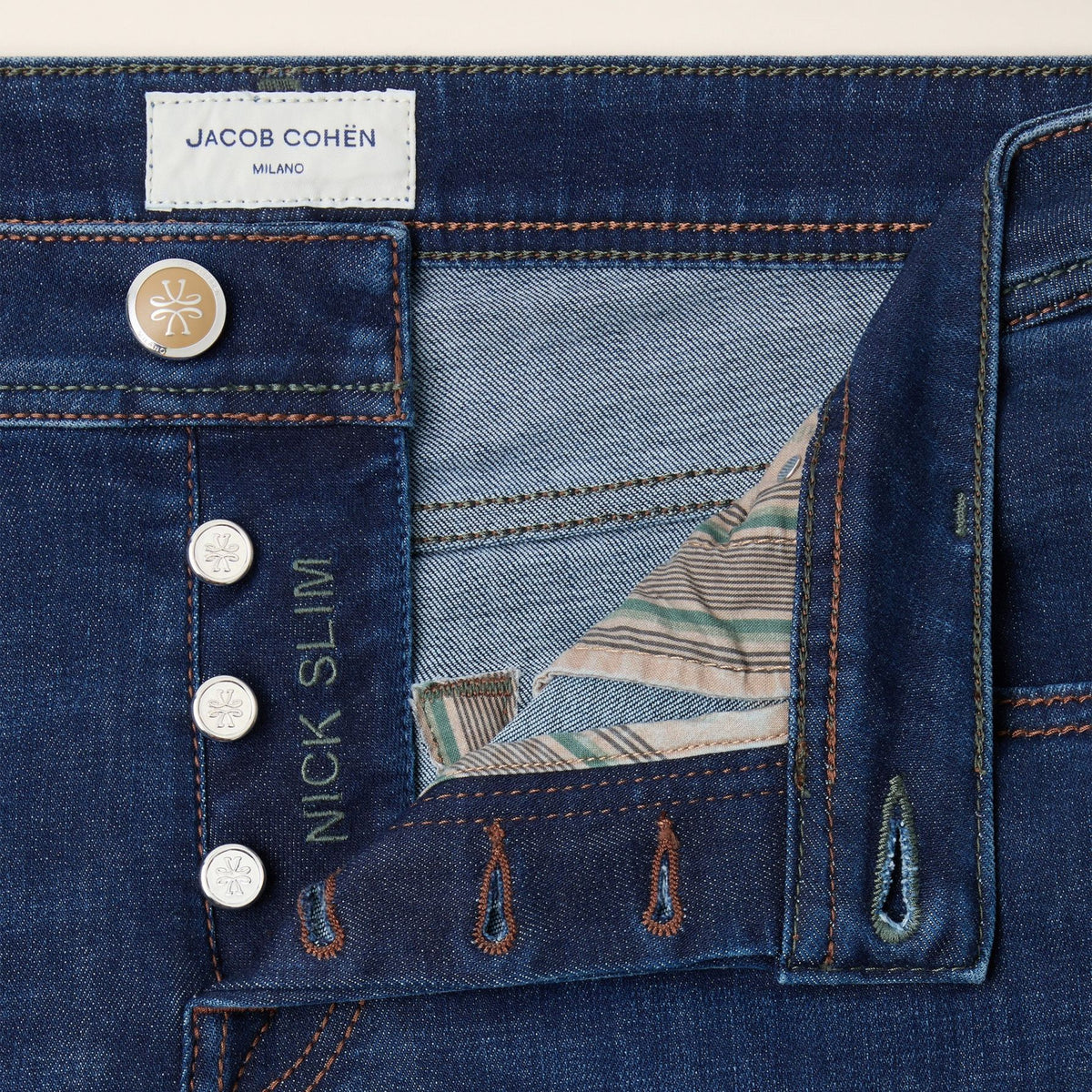 Jacob Cohën Nick Super Slim Jeans 200D Blau