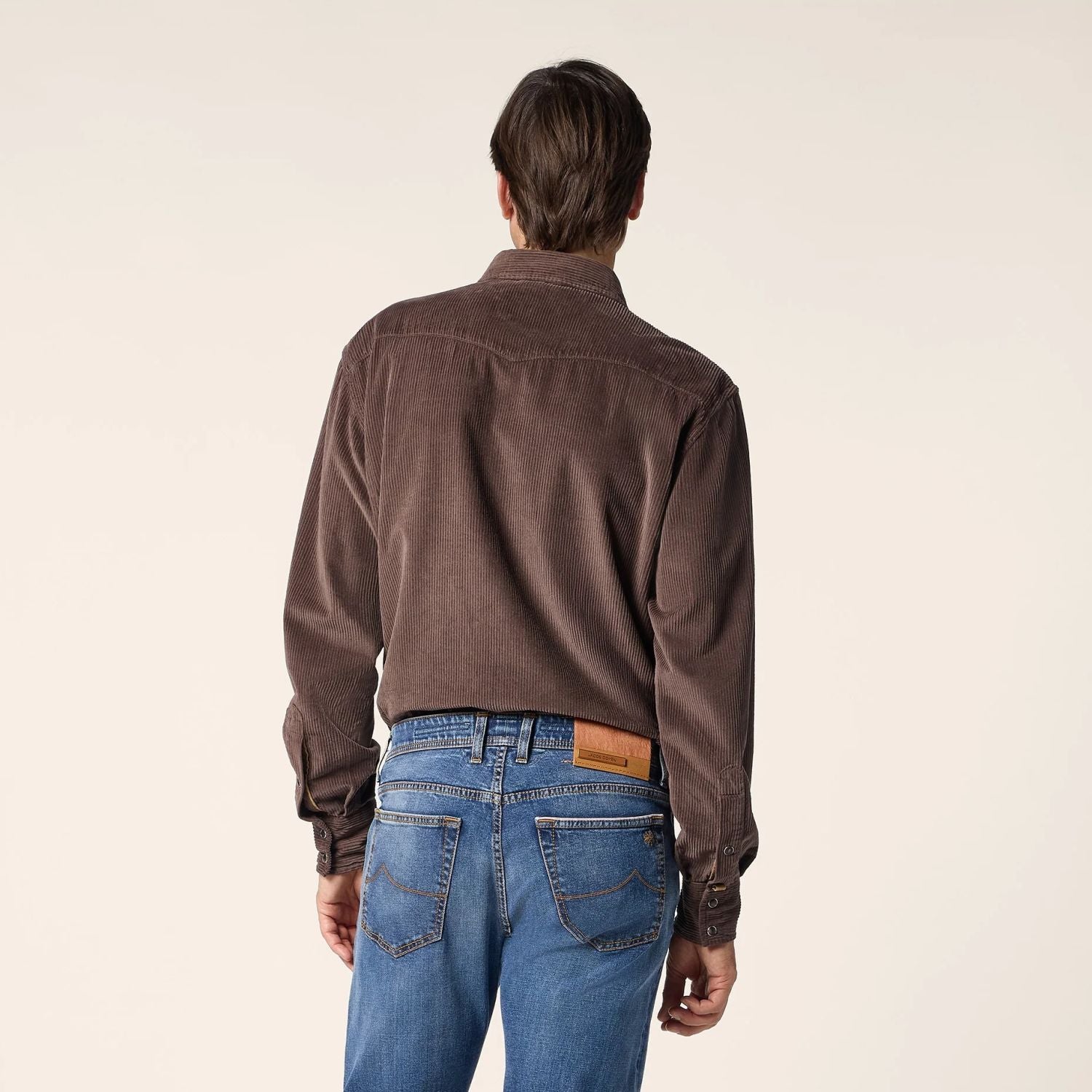 Jacob Cohën Western Hemd Braun