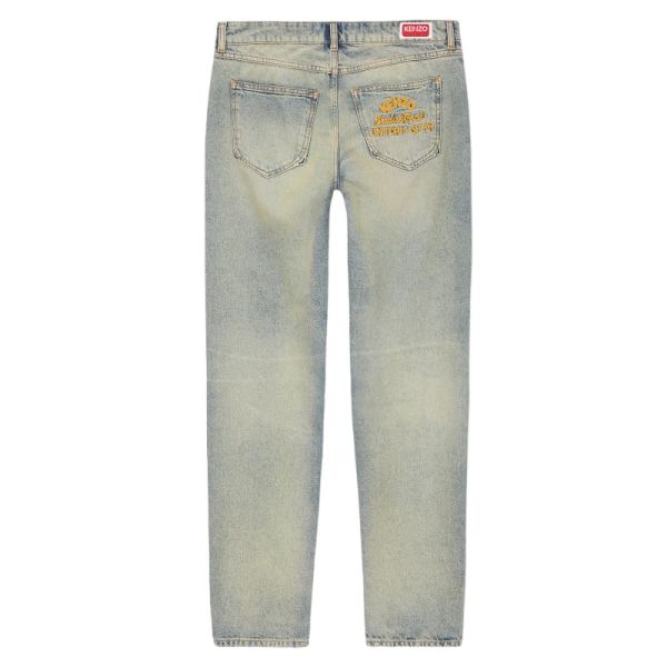 Kenzo Drawn Varsity Bara Slim Fit Jeans Blauw