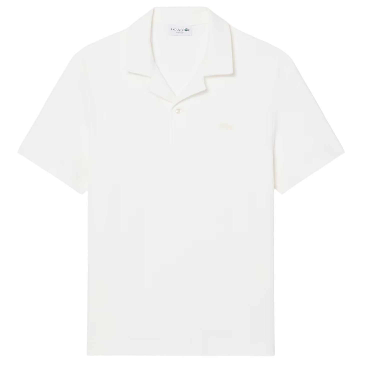 Lacoste Classic Fit Textured Polo Off White