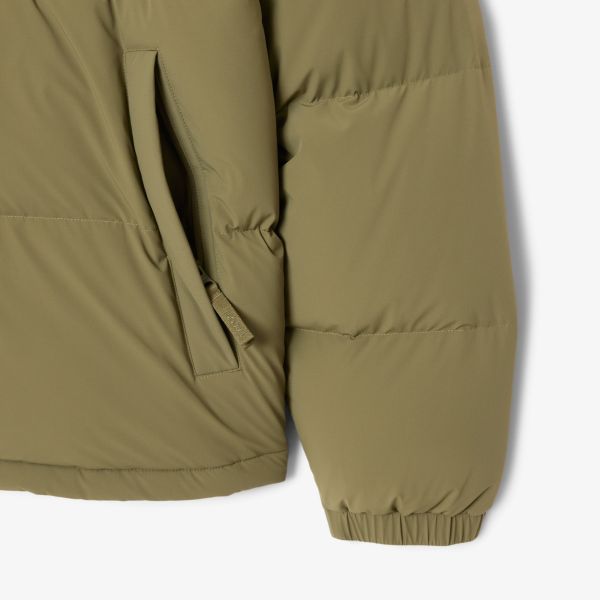 Lacoste Hooded Down Puffer Donker Groen