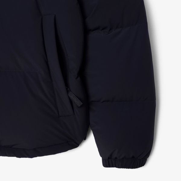 Lacoste Hooded Down Puffer Navy