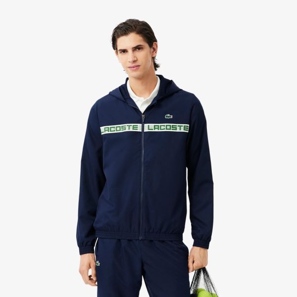 Lacoste Logo Stripe Trainingspak Navy