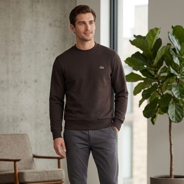 Lacoste Pullover Sweater Bruin