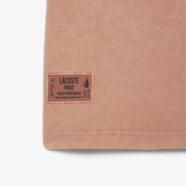 Lacoste Washed Heavy T-shirt Peach